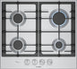 PCP6A5I90 Series 6, Gas hob, 60 cm, Stainless steel Bosch