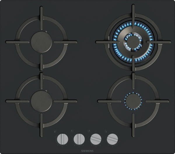 EP6A6HI10 Siemens iQ500, Gas hob, 60 cm, Tempered glass, Black