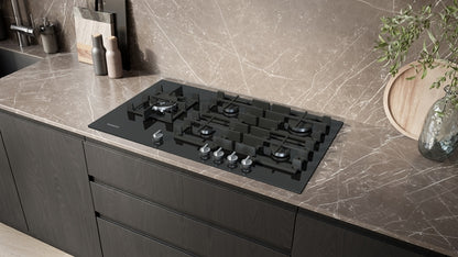 EP9A6MI40 Siemens iQ500, Gas hob, 90 cm, Tempered glass, Black