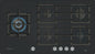 ER9A6SH40 Siemens iQ700, Gas hob, 90 cm, Tempered glass, Black