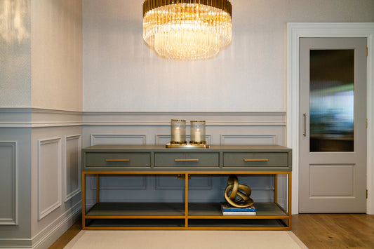 Armani 3 Drawer Console Table